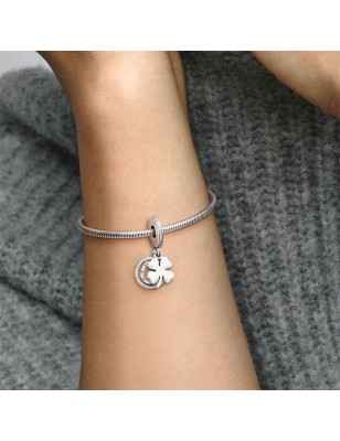 CHARM PENDENTE QUADRIFOGLIO DONNA PANDORA MOMENTS 792089CZ PANDORA
