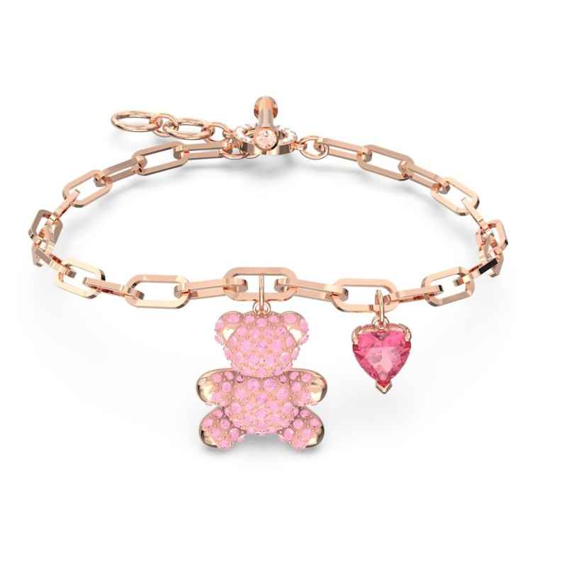 BRACCIALE TEDDY ORSO ORO ROSA SWAROVSKI BRACCIALE TEDDY ORSO ORO ROSA SWAROVSKI