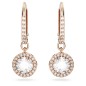 ORECCHINI PENDENTI TAGLIO TONDO PAVE' DONNA SWAROVSKI ORECCHINI PENDENTI TAGLIO TONDO PAVE' DONNA SWAROVSKI
