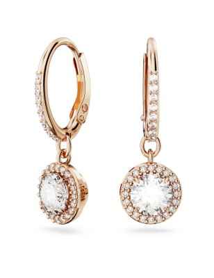 ORECCHINI PENDENTI TAGLIO TONDO PAVE' DONNA SWAROVSKI 