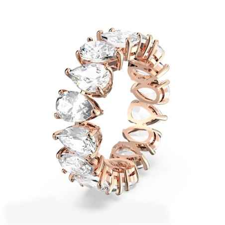 ANELLO VITTORE PLACCATO ORO ROSA MIS.55 DONNA SWAROVSKI 