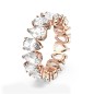 ANELLO VITTORE PLACCATO ORO ROSA MIS.55 DONNA SWAROVSKI ANELLO VITTORE PLACCATO ORO ROSA MIS.55 DONNA SWAROVSKI