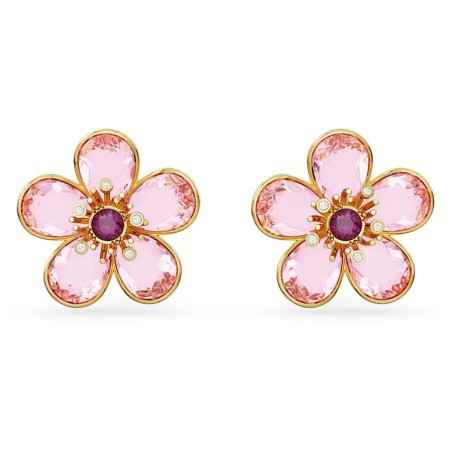 ORECCHINI A LOBO FLORERE FIORE ROSA DONNA SWAROVSKI  5656635 SWAROVSKI