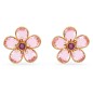 ORECCHINI A LOBO FLORERE FIORE ROSA DONNA SWAROVSKI ORECCHINI A LOBO FLORERE FIORE ROSA DONNA SWAROVSKI