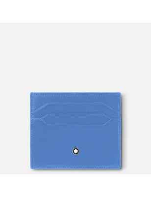 PORTA CARTE DI CREDITO DUSTY BLUE UOMO-DONNA MONTBLANC MEISTERSTUCK 198326 MONTBLANC