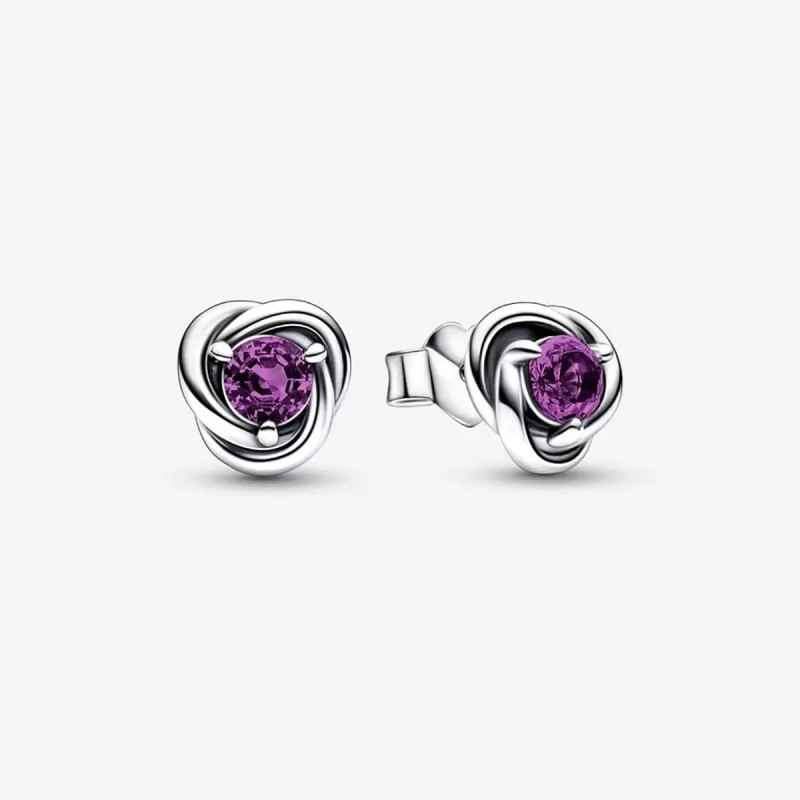 ORECCHINI CERCHI ETERNI VIOLA DONNA PANDORA 