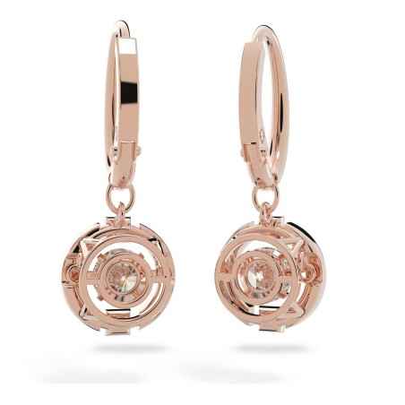 ORECCHINI PENDENTI TAGLIO TONDO DONNA SWAROVSKI SPARKLING DANCE