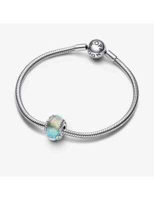CHARM VETRO DI MURANO CIELO E PIUME DONNA PANDORA 