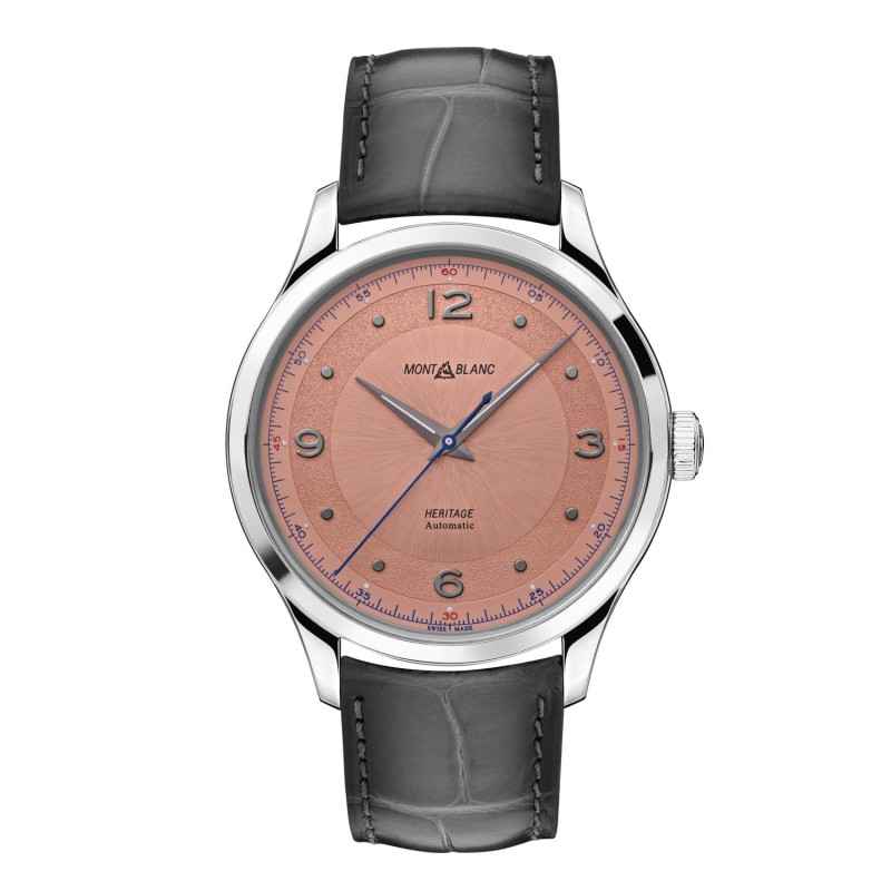 OROLOGIO AUTOMATICO QUADRANTE SALMONE UOMO MONTBLANC HERITAGE OROLOGIO AUTOMATICO QUADRANTE SALMONE UOMO MONTBLANC HERITAGE