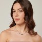 COLLANA SYMPHONIA ACCIAIO E CRISTALLI VERDI BROSWAY