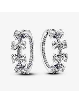 ORECCHINI CERCHI CON FIOCCHI LUMINOSI DONNA PANDORA TIMELESS 293545C01 PANDORA