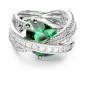 ANELLO HYPERBOLA QUATTRO FASCE VERDE MIS.55 SWAROVSKI ANELLO HYPERBOLA QUATTRO FASCE VERDE MIS.55 SWAROVSKI