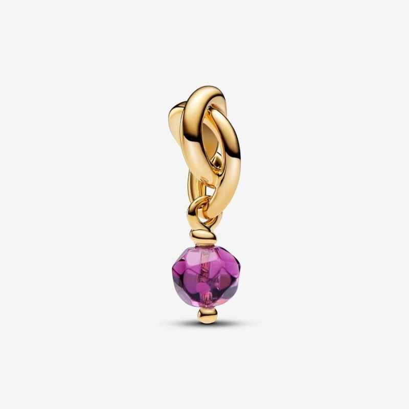 CHARM PENDENTE CERCHIO ETERNO VIOLA FEBBRAIO PANDORA CHARM PENDENTE CERCHIO ETERNO VIOLA FEBBRAIO PANDORA