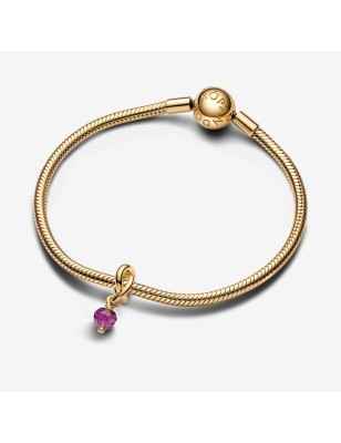 CHARM PENDENTE CERCHIO ETERNO VIOLA FEBBRAIO PANDORA 763462C02 PANDORA