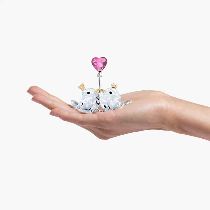 DECORAZIONE INSEPARABILI CUORE ROSA SWAROVSKI DECORAZIONE INSEPARABILI CUORE ROSA SWAROVSKI