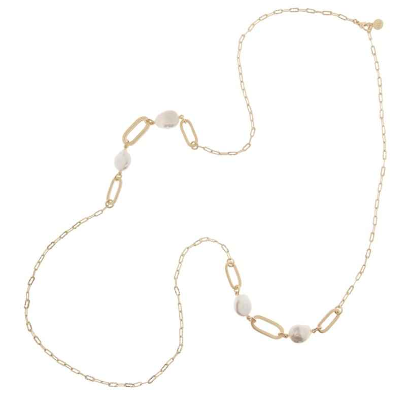 COLLANA LUNGA PERLE BAROCCHE 100CM PERLE CHIC DONNA AQUAFORTE COLLANA LUNGA PERLE BAROCCHE 100CM PERLE CHIC DONNA AQUAFORTE
