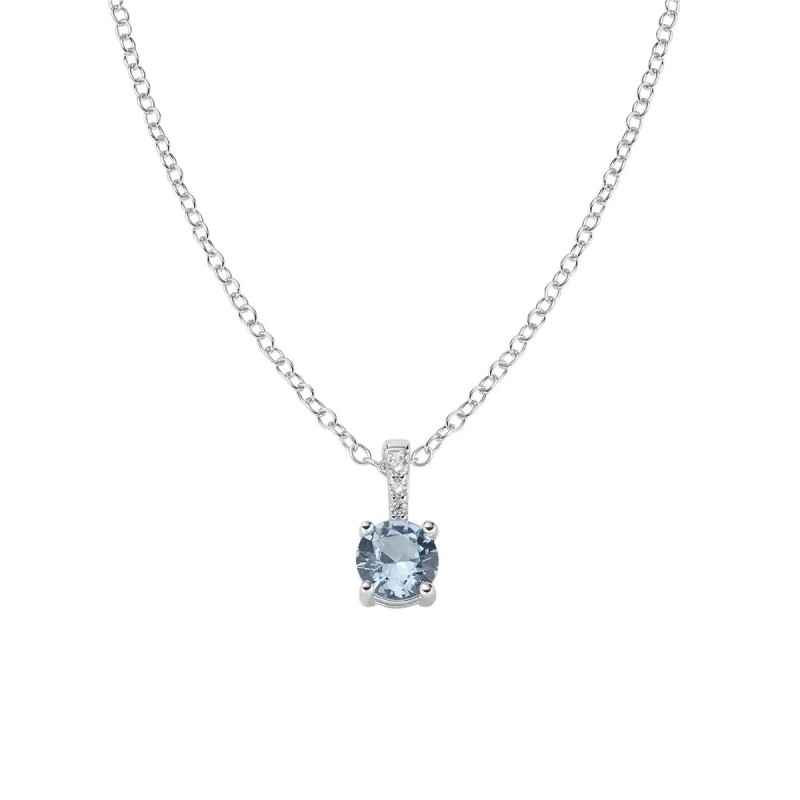 COLLANA PUNTO LUCE ACQUAMARINA DONNA AMEN COLLANA PUNTO LUCE ACQUAMARINA DONNA AMEN