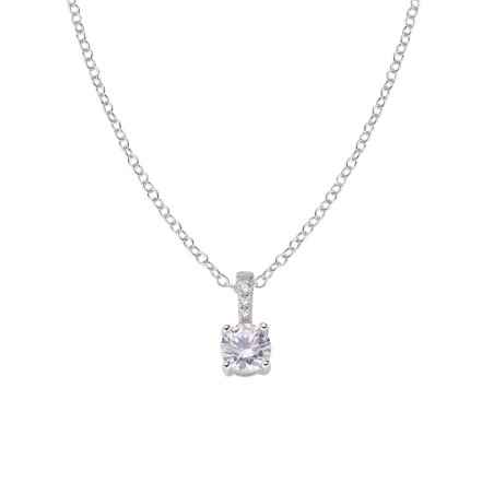 COLLANA PUNTO LUCE ROSA DONNA AMEN  CLCIPBBROZ AMEN