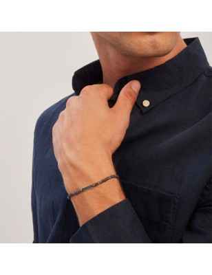 BRACCIALE ACCIAIO GUN RADICI DI ZAFFIRO PRIAM UOMO BREIL  TJ3644 BREIL