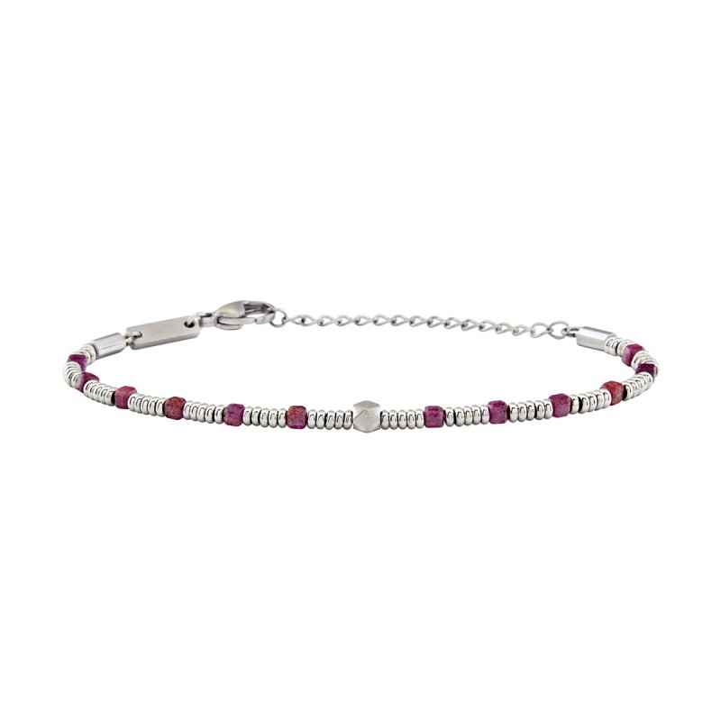 BRACCIALE ACCIAIO E RADICE DI RUBINO PRIAM UOMO BREIL BRACCIALE ACCIAIO E RADICE DI RUBINO PRIAM UOMO BREIL