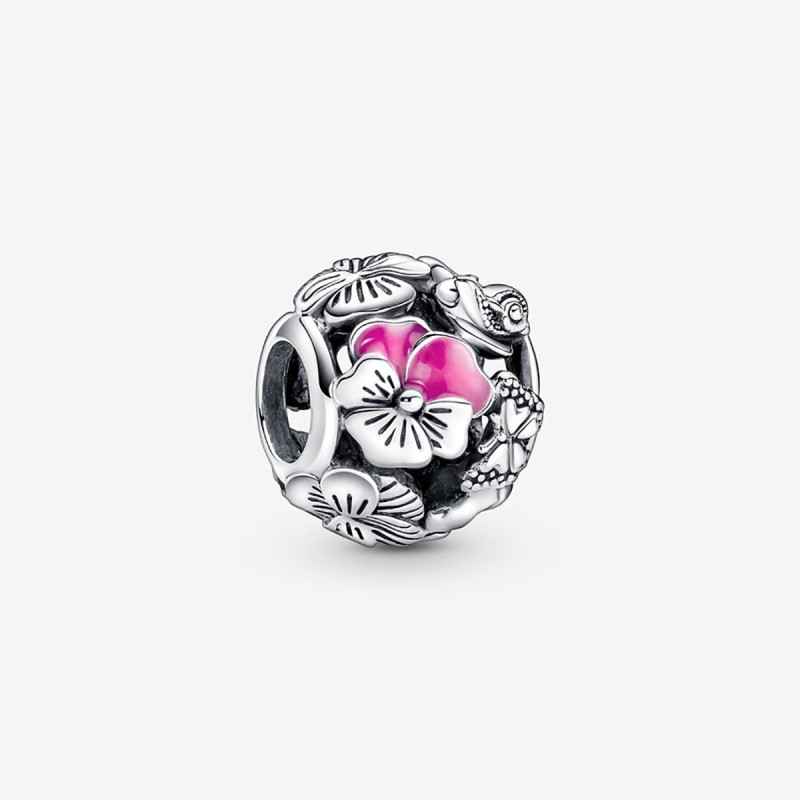 CHARM OPENWORK VIOLE DEL PENSIERO DONNA PANDORA CHARM OPENWORK VIOLE DEL PENSIERO DONNA PANDORA