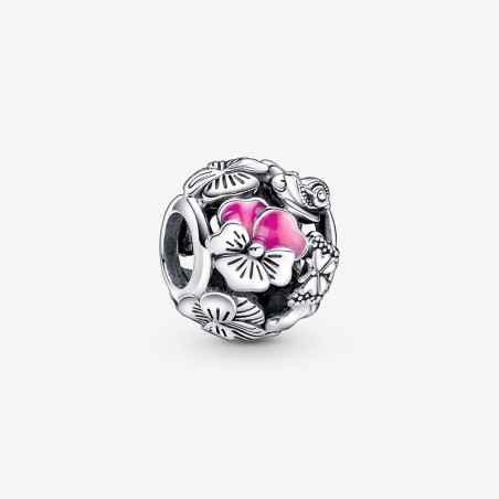 CHARM OPENWORK VIOLE DEL PENSIERO DONNA PANDORA 790759C01 PANDORA