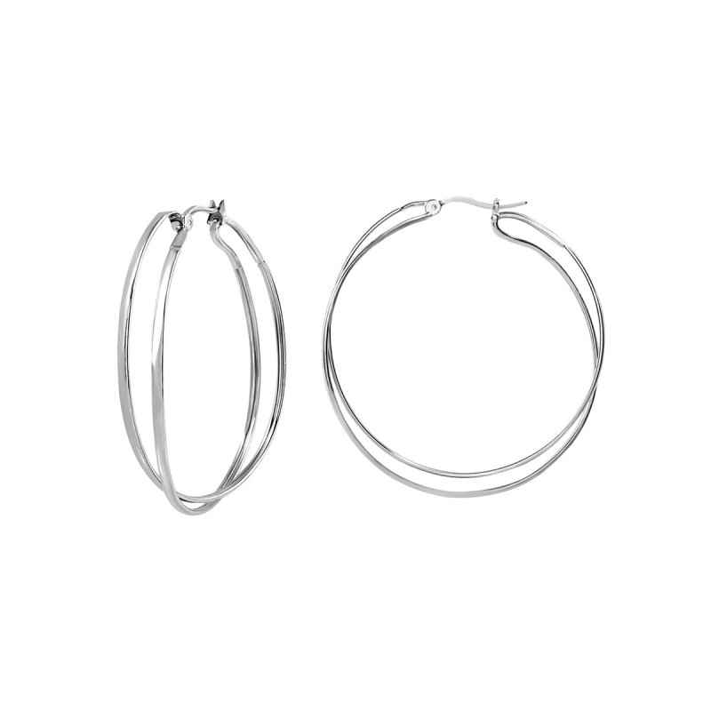 ORECCHINI CERCHIO DOPPIO ACCIAIO LIGHTLINE DONNA BREIL ORECCHINI CERCHIO DOPPIO ACCIAIO LIGHTLINE DONNA BREIL