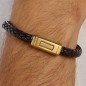 BRACCIALE PELLE MARRONE PVD ORO LOGAN UOMO BROSWAY BRACCIALE PELLE MARRONE PVD ORO LOGAN UOMO BROSWAY