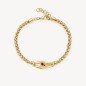 BRACCIALE CATENA SPIGA ACCIAIO PVD ORO KNOCKER UOMO BROSWAY BRACCIALE CATENA SPIGA ACCIAIO PVD ORO KNOCKER UOMO BROSWAY