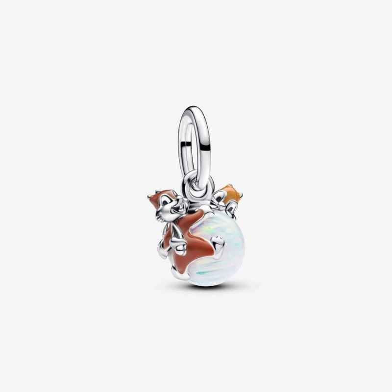 CHARM PENDENTE DISNEY, CIP E CIOP E PALLINA DI NATALE PANDORA CHARM PENDENTE DISNEY, CIP E CIOP E PALLINA DI NATALE PANDORA