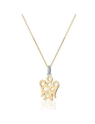 COLLANA ANGELO CON STELLE DOUBLE FACE ROBERTO GIANNOTTI NKT318 ROBERTO GIANNOTTI