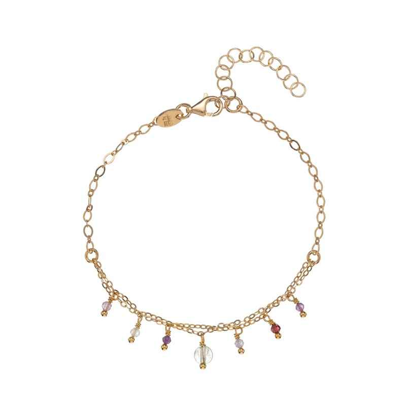 BRACCIALE DOPPIA CATENA FLUORITE DONNA ALISIA LILIA BRACCIALE DOPPIA CATENA FLUORITE DONNA ALISIA LILIA