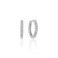ORECCHINI CERCHIO DIAMANTI ORO BIANCO 10MM DONNA MILUNA I DIAMANTI ORECCHINI CERCHIO DIAMANTI ORO BIANCO 10MM DONNA MILUNA I DIAMANTI