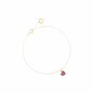 BRACCIALE 18KT CUORE NUDO ROSSO DONNA MAMAN ET SOPHIE 