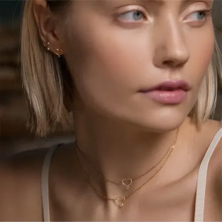 ORECCHINI LOBO CUORE LOGO DONNA MAMAN ET SOPHIE 