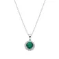 COLLANA DIAMOND ZIRCONE TONDO VERDE DONNA AMEN COLLANA DIAMOND ZIRCONE TONDO VERDE DONNA AMEN
