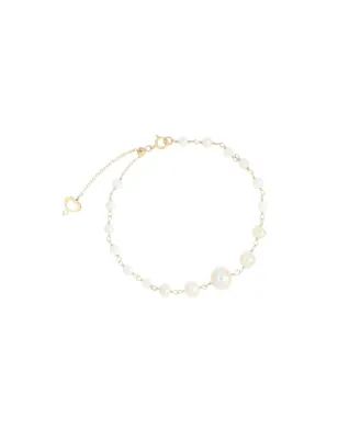 BRACCIALE ROSARIO 18KT CON PERLE DONNA MAMAN ET SOPHIE 