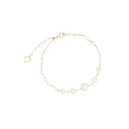 BRACCIALE ROSARIO 18KT CON PERLE DONNA MAMAN ET SOPHIE 