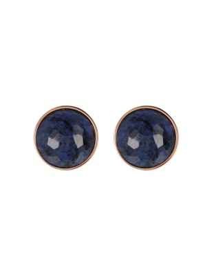 ORECCHINI A BOTTONE DEMIN BLU DONNA BRONZALLURE