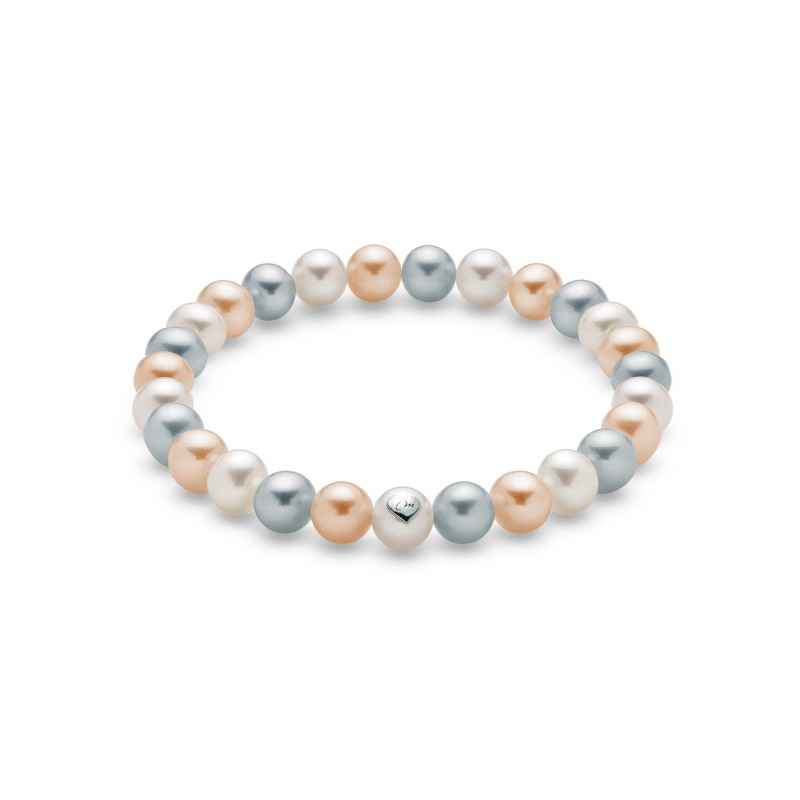 BRACCIALE PERLE E ARGENTO DONNA MILUNA LE PERLE