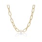 COLLANA ARGENTO DORATO PERLA DONNA MILUNA LE PERLE
