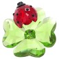DECORAZIONE IDYLLIA COCCINELLA QUADRIFOGLIO SWAROVSKI DECORAZIONE IDYLLIA COCCINELLA QUADRIFOGLIO SWAROVSKI