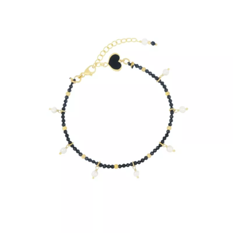 BRACCIALE SPINELLI E PERLE PENDENTI DONNA MAMAN ET SOPHIE 