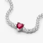 BRACCIALE TENNIS CON CUORE ROSSO DONNA PANDORA BRACCIALE TENNIS CON CUORE ROSSO DONNA PANDORA
