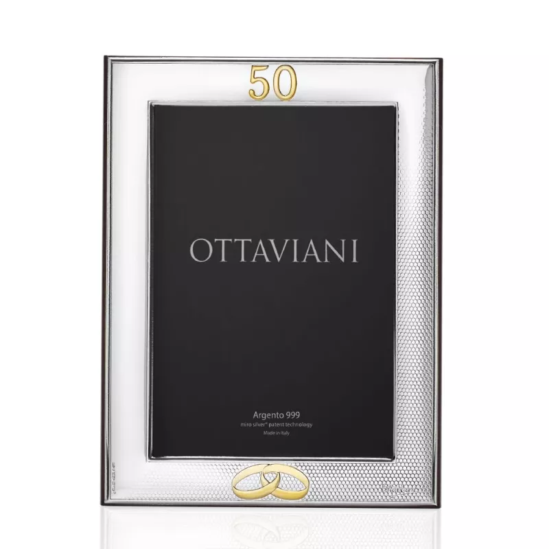 CORNICE PORTAFOTO 50 ANNI DI MATRIMONIO 13X18 DONNA OTTAVIANI CORNICE PORTAFOTO 50 ANNI DI MATRIMONIO 13X18 DONNA OTTAVIANI