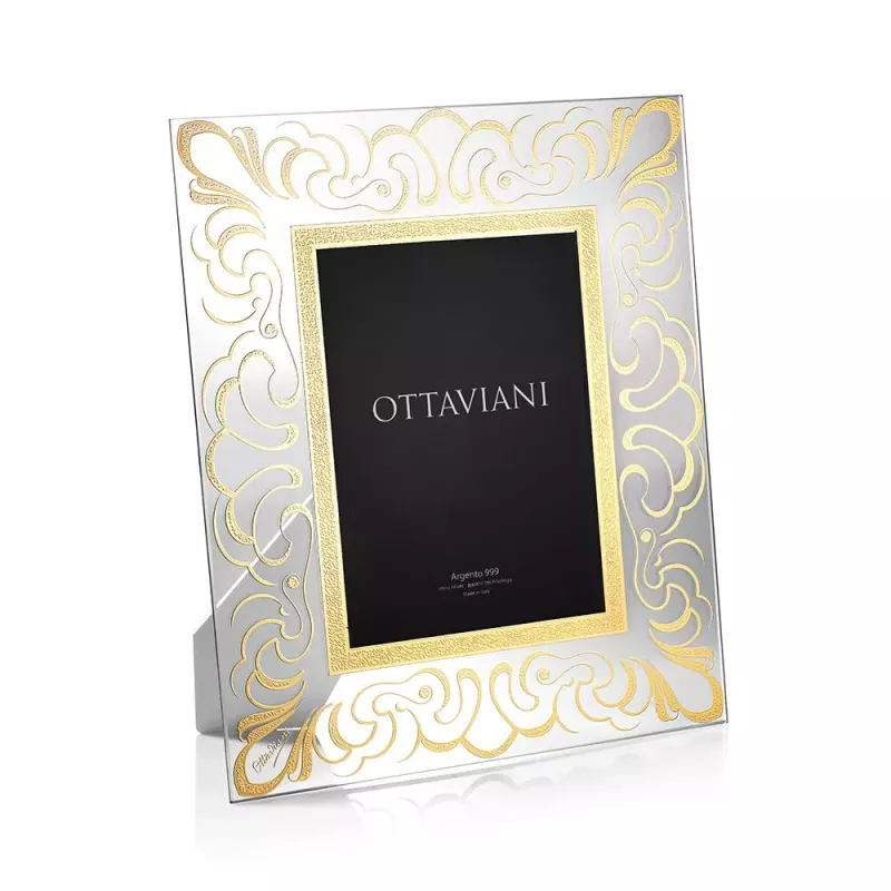 CORNICE PORTAFOTO CRISTALLO CLASSICA FINITURA ORO DONNA OTTAVIANI CORNICE PORTAFOTO CRISTALLO CLASSICA FINITURA ORO DONNA OTTAVIANI