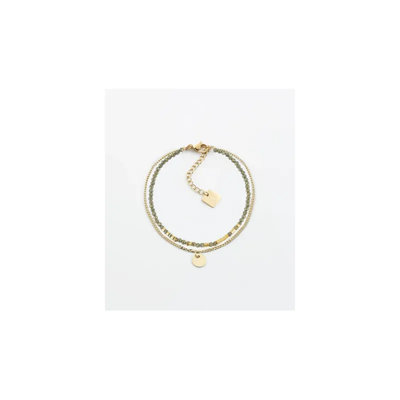 BRACCIALE APACHE DOPPIO FILO CON PIRITE DONNA ZAG 