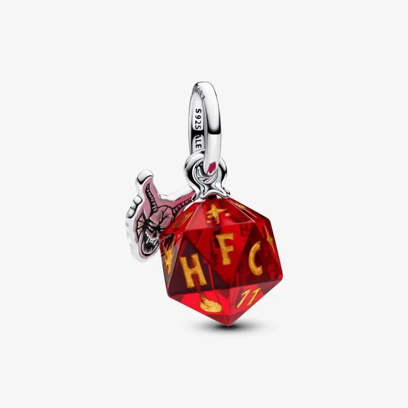 CHARM PENDENTE STRANGER THINGS, DADO HELLFIRE CLUB PANDORA CHARM PENDENTE STRANGER THINGS, DADO HELLFIRE CLUB PANDORA