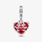 CHARM PENDENTE DISNEY, MICKEY E MINNIE, CUORE VETRO MURANO PANDORA CHARM PENDENTE DISNEY, MICKEY E MINNIE, CUORE VETRO MURANO PANDORA