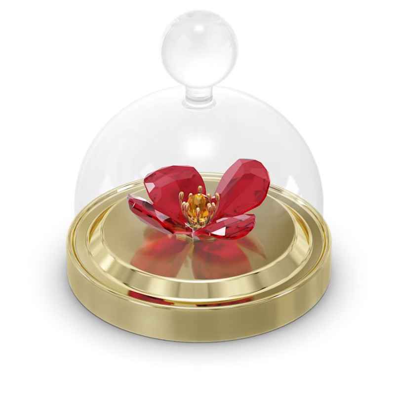 CAMPANA DI VETRO PAPAVERO ROSSO SWAROVSKI CAMPANA DI VETRO PAPAVERO ROSSO SWAROVSKI
